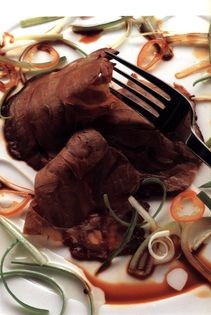 Cantonese salad of braised shin of beef