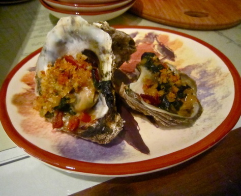 Cape Carteret oysters Williams--aka Rockefeller