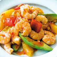 Cape prawn and avocado salad 