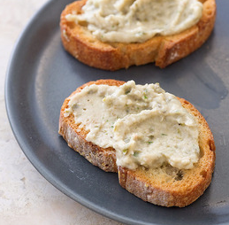 Caper and tarragon white bean dip