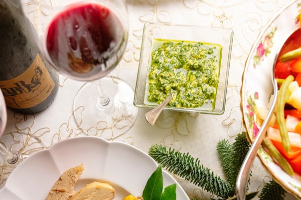 Caper-cornichon salsa verde