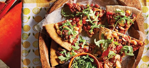 Caponata pizza
