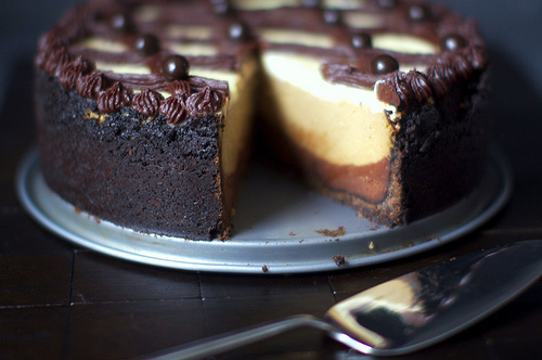 Cappuccino fudge cheesecake
