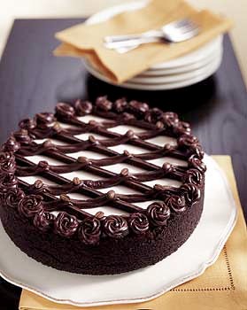 Cappuccino-fudge cheesecake