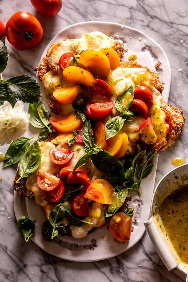 Caprese chicken Parmesan