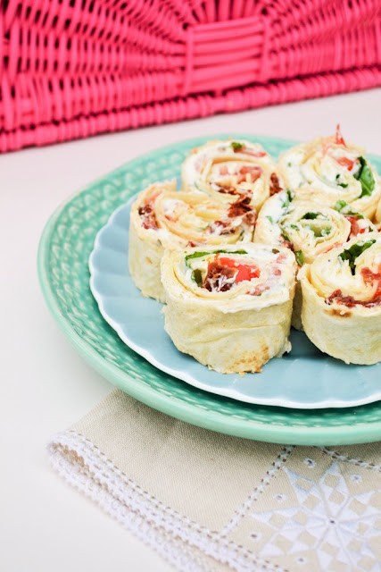 Caprese pinwheel sandwiches