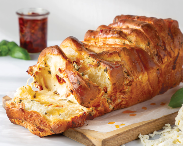 Caprese pull-apart loaf