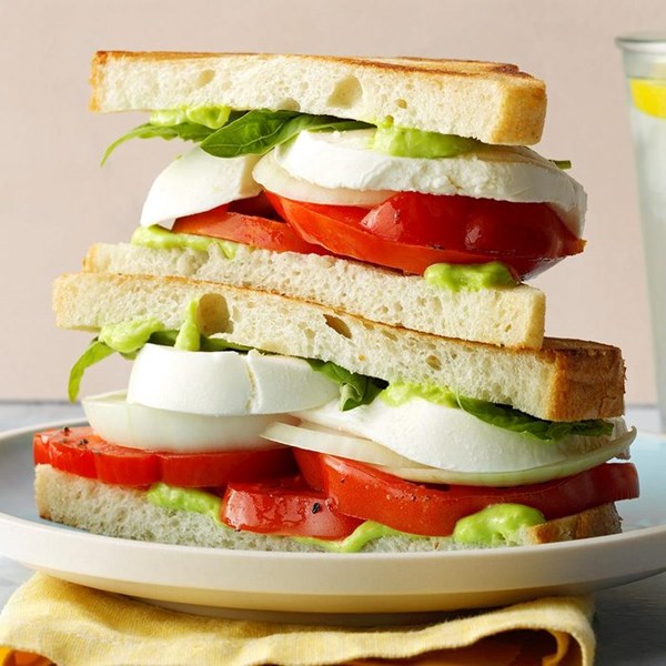 Caprese sandwiches