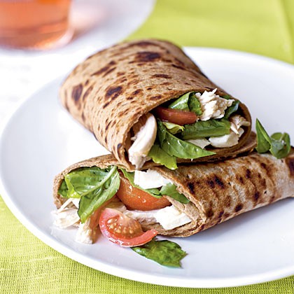 Caprese wraps with chicken