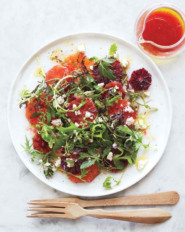 Cara Cara and blood-orange salad with ricotta salata