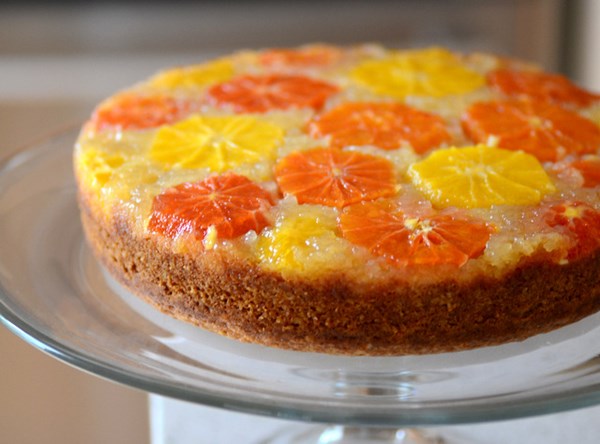Cara cara orange upside down cake