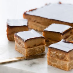 Caramel & ginger slice