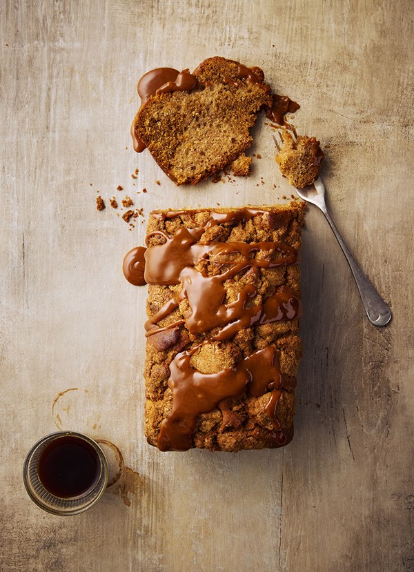 Caramel and biscoff loaf