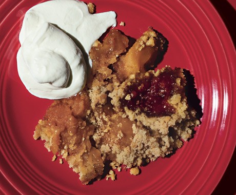 Caramel-apple crisp