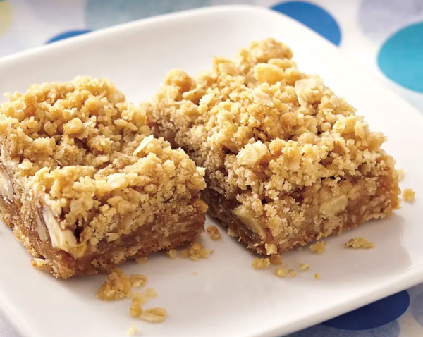 Caramel apple-nut bars