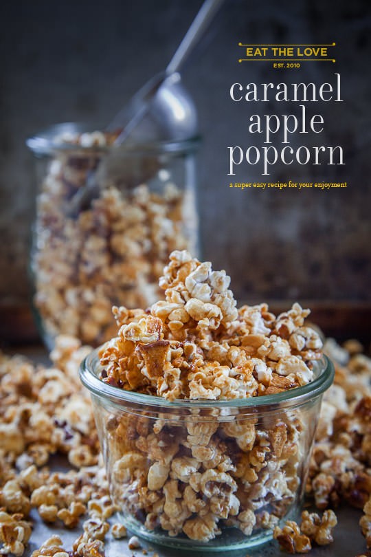 Caramel apple popcorn