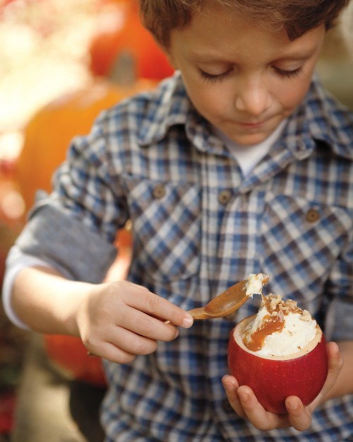 Caramel apple sundaes