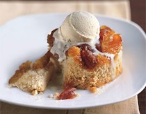 Caramel apple upside-down cakes