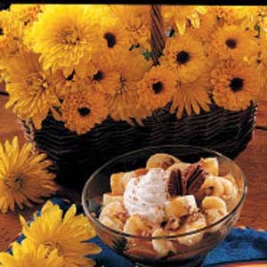Caramel banana dessert