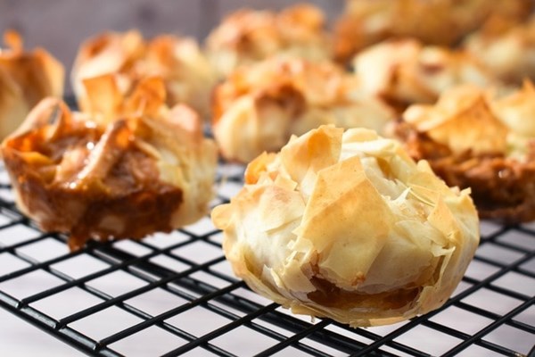  Caramel banana filo hand pies