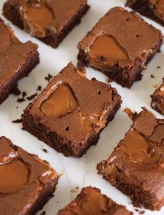 Caramel brownie