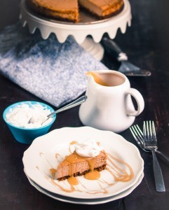 Caramel chai cheesecake