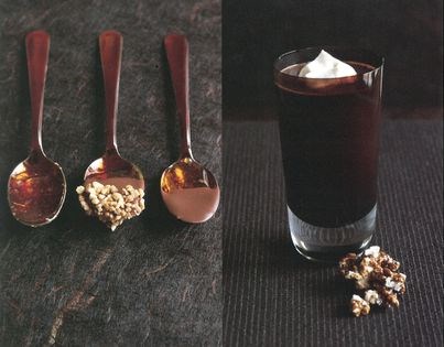 Caramel chocolate truffles with salted butter