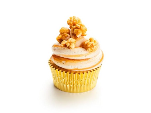 Caramel corn cupcakes