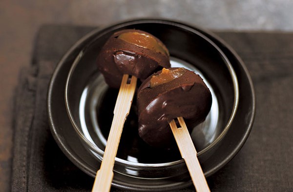 Caramel cream lollies with Nutella