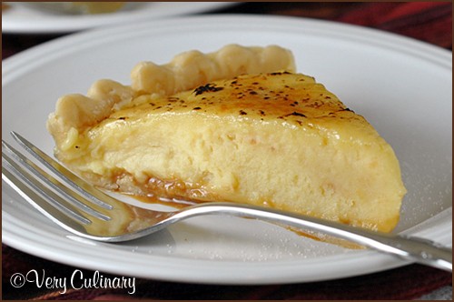 Caramel creme brulee pie