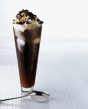 Caramel espresso float