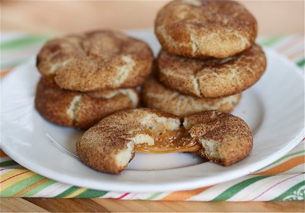 Caramel-filled snickerdoodles
