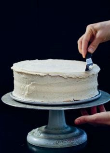 Caramel layer cake with brown butter-caramel frosting