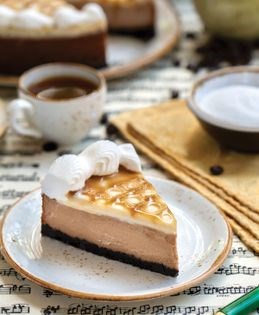 Caramel macchiato cheesecake