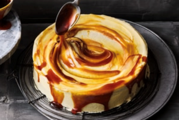 Caramel mud cake