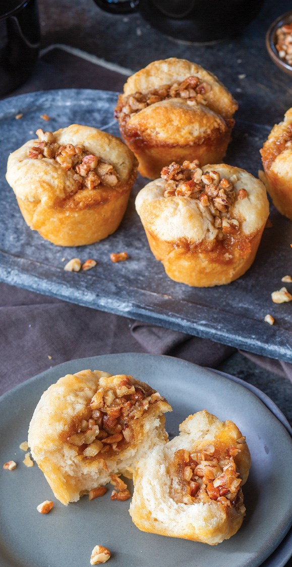 Caramel pecan biscuits