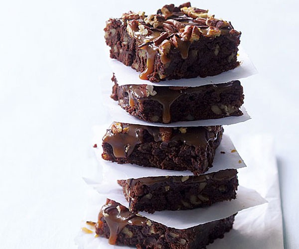 caramel pecan brownies