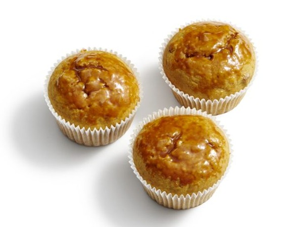 Caramel-pumpkin muffins