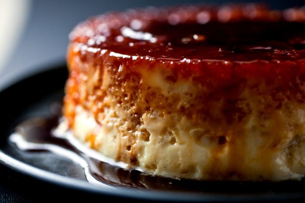 Caramel rice flan