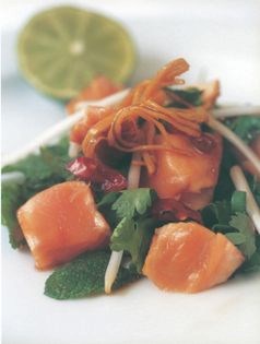 Caramel salmon and lime