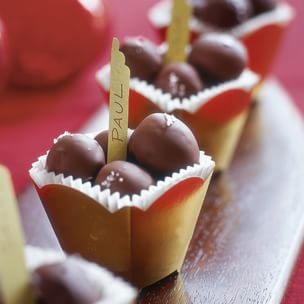Caramel sea salt truffles