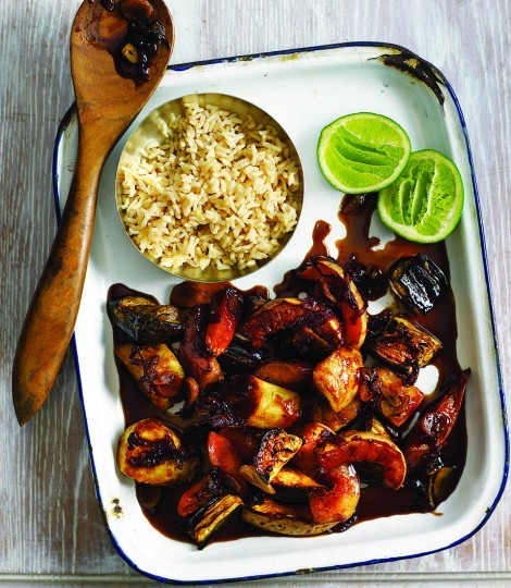 Caramel soy roasties
