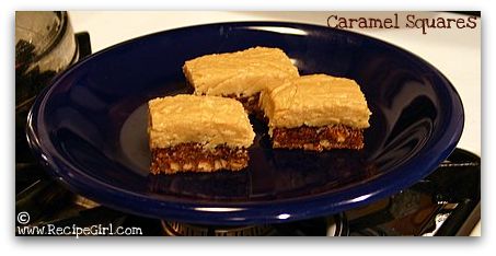 Caramel squares