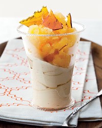 Caramel-tangerine parfaits