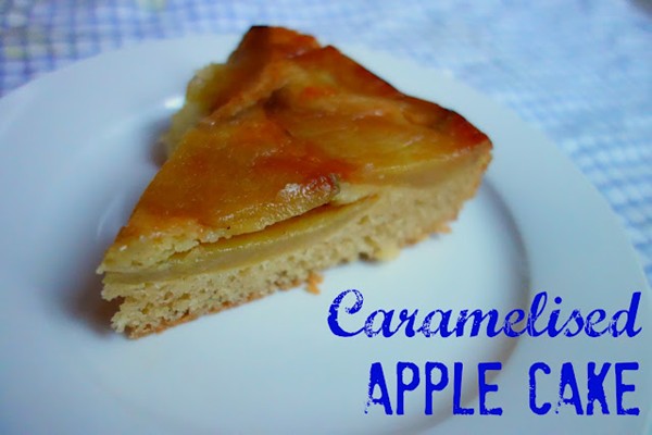 Caramelised apple cake