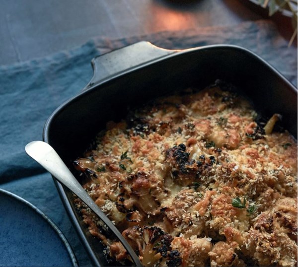 Caramelised cauliflower cheese