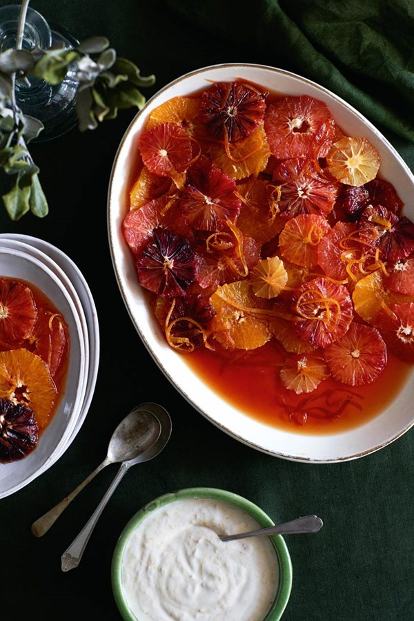 Caramelised citrus fruits