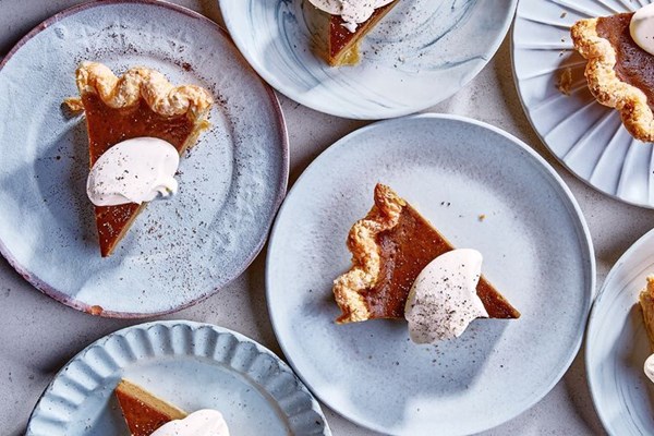 Caramelised honey pumpkin pie