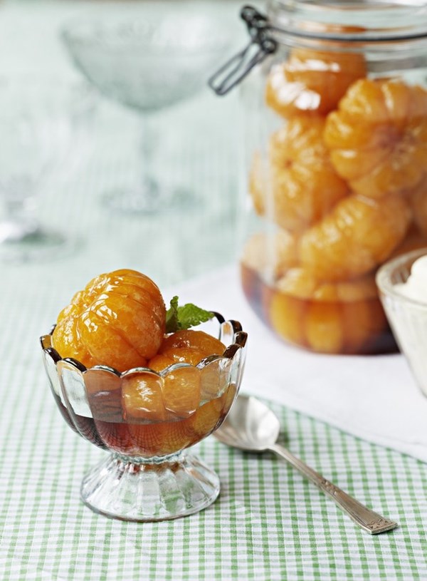Caramelised mandarins