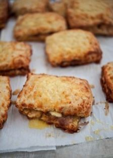 Caramelised onion & cheddar scones [Bosco Café]